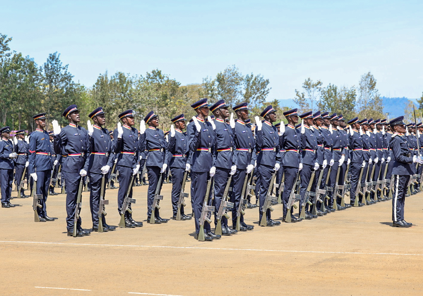 Passing-Out Parade of newly trained police recruits