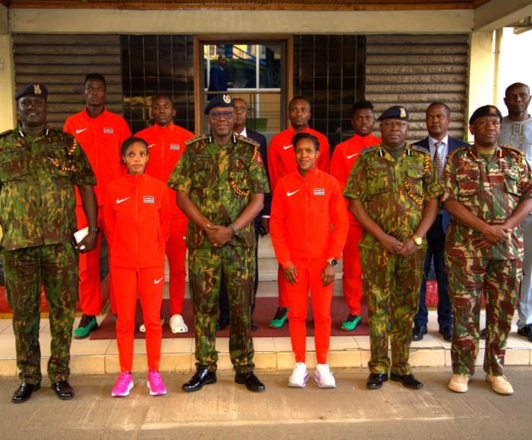 Welcoming of the Kenya Police athletes from Tokyo